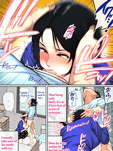Mom Looks After Me in the Hospital - Hentai milf fucks her son since he can't jerk off