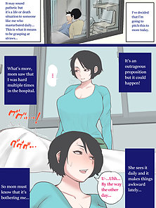 Mom Looks After Me in the Hospital - Hentai milf fucks her son since he can't jerk off