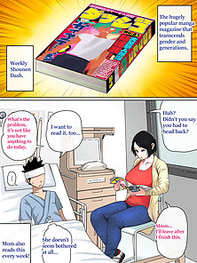 Mom Looks After Me in the Hospital - Hentai milf fucks her son since he can't jerk off
