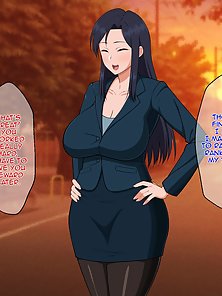Milf Doujinshi - Strict Workaholic Mother Is Gasping Lewdly As She's Being Impregnated
