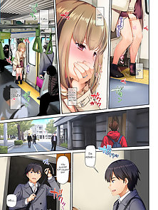 A Married Woman's Childhood Friend and Hitoka's Event 3 - Cheating wife sex toys on train