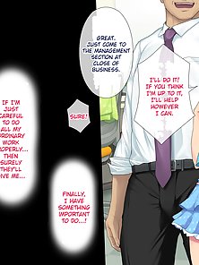 Busty young secretary gets fucked at work every day by pervy businessmen - sex comics