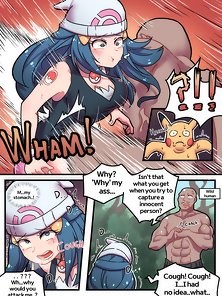Pokemon World! - Pokemon girl loses a battle and gets a big dick creampie instead - sex comics