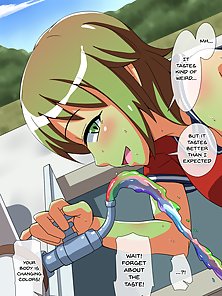 Schoolgirls drink poisoned water and turn into curvy sex crazed futa girls - futanari porn comics