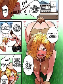 Bitchy hentai succubus becomes slave to rich ugly bastard's big cock