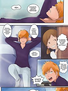 Ichigo gets a blowjob and titty fuck surprise from Rangikyu, Yoruichi and Harribel Ichigo gets a blowjob and titty fuck surprise from Rangikyu, Yoruichi and Harribel