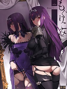 Fate Grand Order Mogurikomi: Sneaking In - She sneaks in while he is sleeping and gets ass fucked