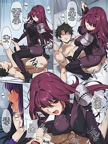 Fate Grand Order Mogurikomi: Sneaking In - She sneaks in while he is sleeping and gets ass fucked