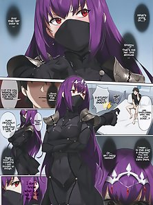 Fate Grand Order Mogurikomi: Sneaking In - She sneaks in while he is sleeping and gets ass fucked