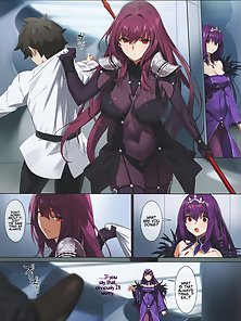 Fate Grand Order Mogurikomi: Sneaking In - She sneaks in while he is sleeping and gets ass fucked