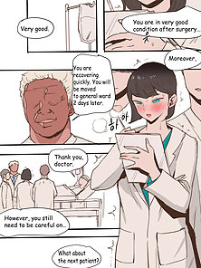Stay With Me 2 - Dirty doctor has patient give him blowjob under table - hentai comics