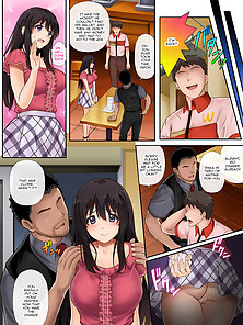 NTR porn manga - Fast Food boss takes virginity of hentai girlfriend