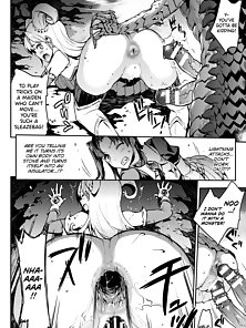 Pandra Saga 3rd Ignition - Virgin magical girl is double penetrated by two dick monster