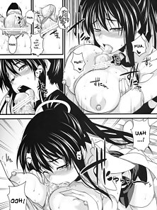 Amakusa Moyou na 3% - Busty hentai maid gets a facial during boobjob