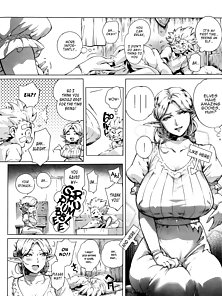 Torokase Orgasm - Aunt with huge tits fucks her stepson without a condom - taboo comics