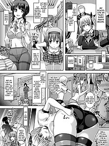 Half succubus schoolgirl sucks everyones dick in hentai comics