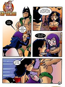 Cartoon Porn Comics - Batman fucks Raven's tight little asshole