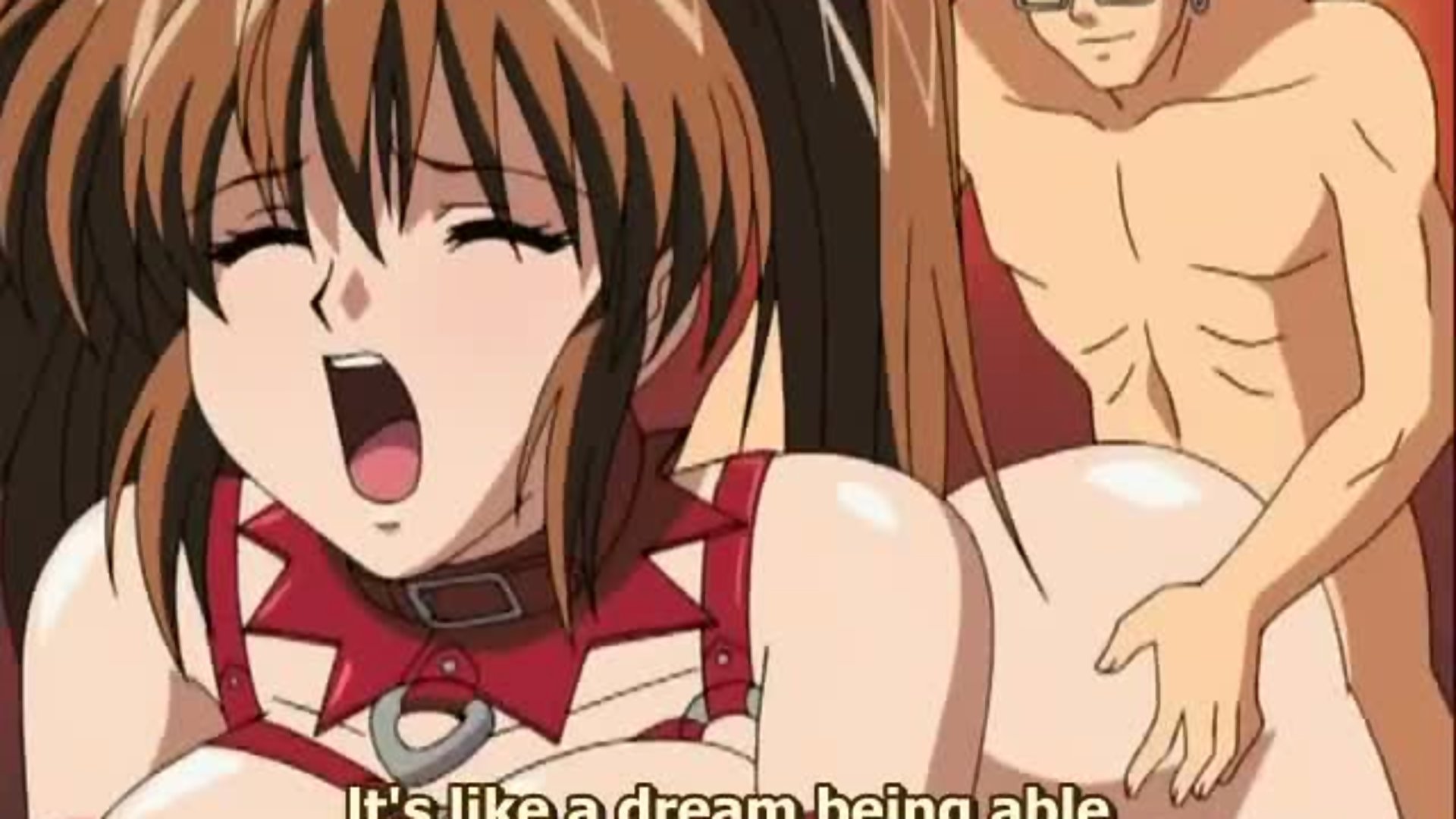 Chains of Lust 1 - Busty hentai teen gets her cherry popped while being filmed by perverts