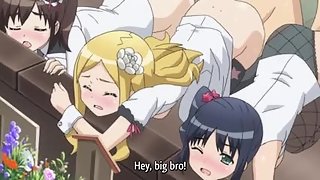 Idol Sister - Pervy older hentai brother bangs all three idol singers before the show