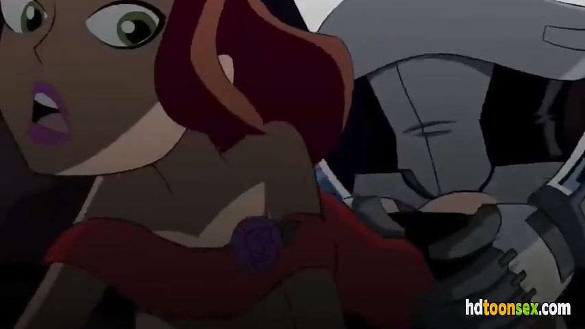 Horny cyborg decides to bang the hot cartoon redhead in both her holes thumbnail