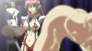 Sadistic succubus chains slave to chair and milks her huge tits