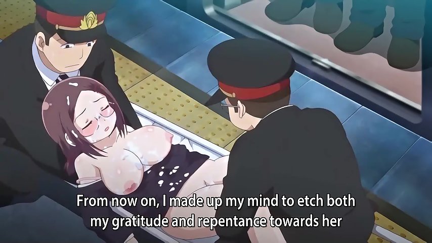 Graduation XX Train 3 - Huge titty sensei gets mouth fucked and covered in cum on train thumbnail
