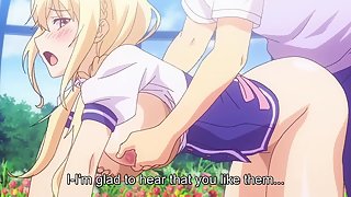 Female Companion: Tightly Hug Me - Busty blonde teen has romantic hentai sex in garden