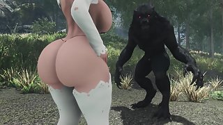 Picking Herbs (preview) Werewolf fucks dumb elf with huge tits