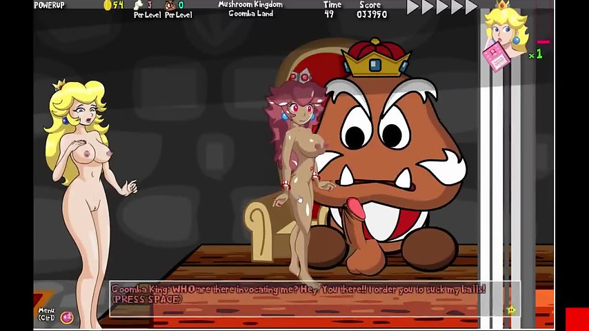 Busty brown princess from mario fucks all the monsters thumbnail