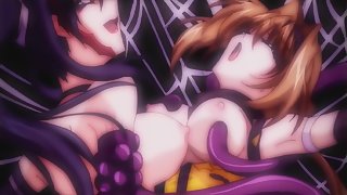 Beat Blades Haruko 3 - Futa with tentacles fucks bound ninja girl