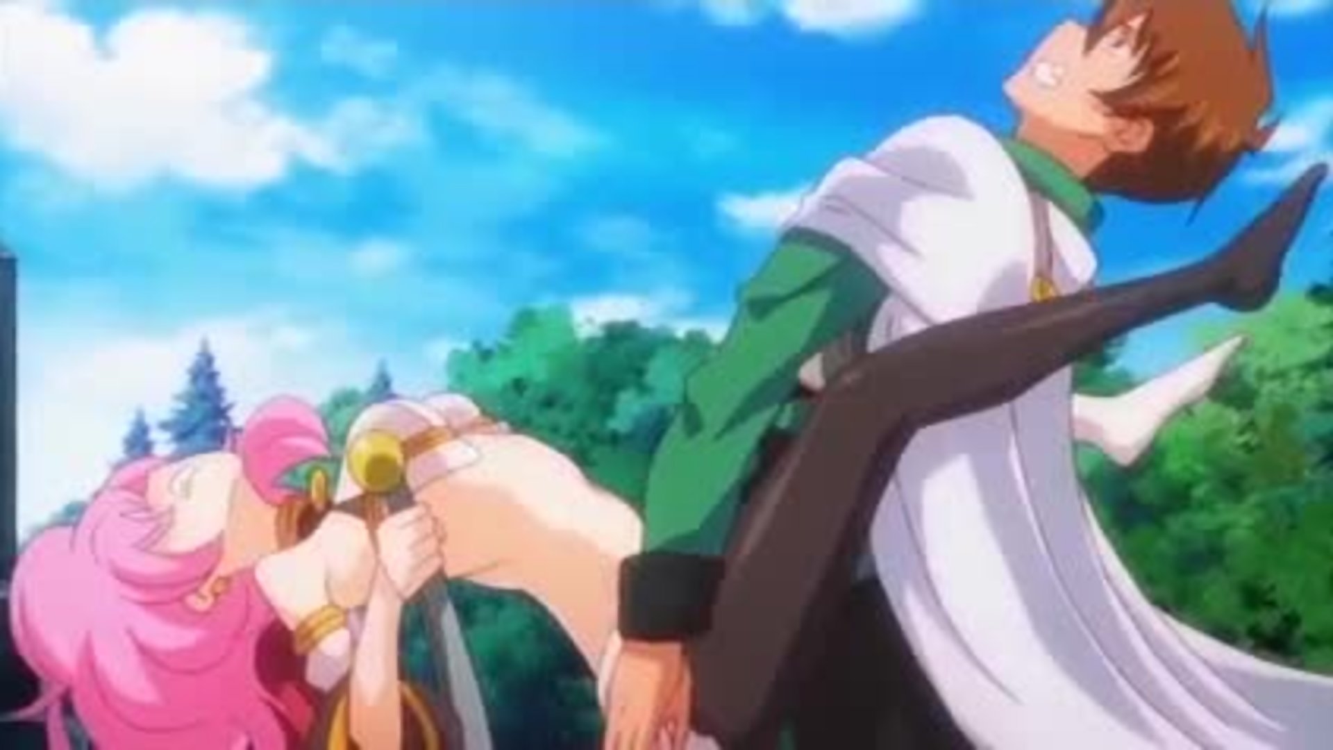 Rance Quest for Hikari 2 - Cute anime teenie fucked on park swing image