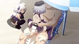 Knight of Erin 2 - Petite little anime succubus has a public fuck on the beach