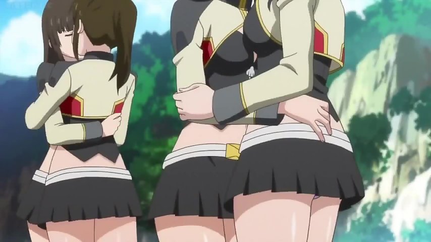 Valkyrie Drive uncensored sexy lesbian yuri scenes compilation thumbnail