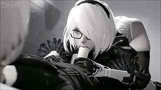 Compilation of automata 2b fuck scenes in high quality sfm