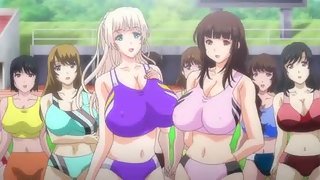 Track and Field Onaholes 1 - Busty anime sports girls get semen up their ass