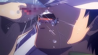 Semen Extraction Ward 10 - Nurse squirts on patient while he gets a hentai footjob