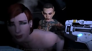 Mass Porn Effect 1 - Futanari Jack pounds Ashley's asshole from behind