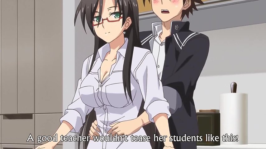 Testament of Sister New Devil OVA - Petite succubus with banana fucks cute hentai teen on bed thumbnail