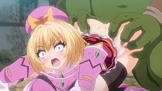 Hero Princess Milia 2 - Busty hentai warrior doggy style creampied by orc