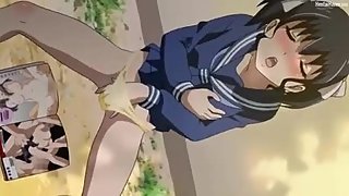 She's a Perverted Girlfriend 1 - Petite hentai schoolgirl masturbates at the park every day