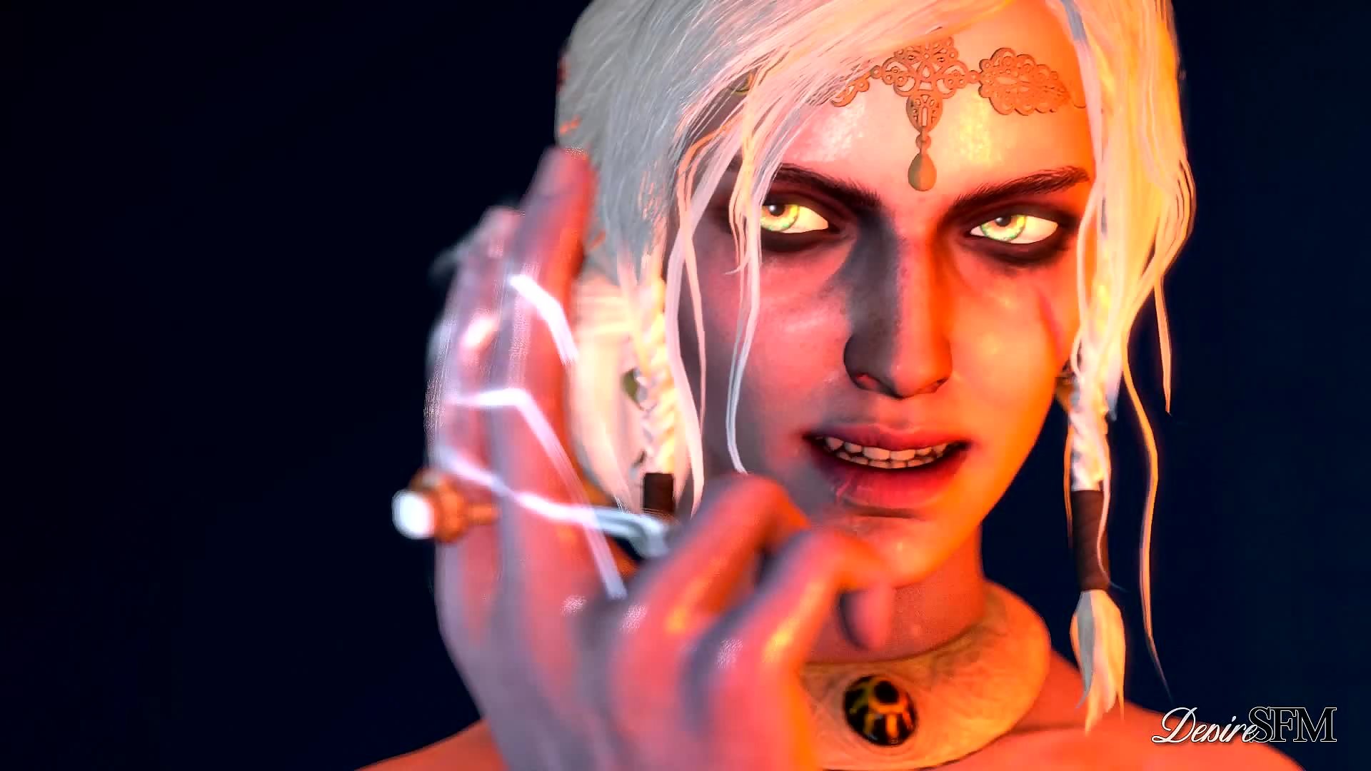 The Empress - Ciri from The Witcher rides Emhyrs cock for creampie