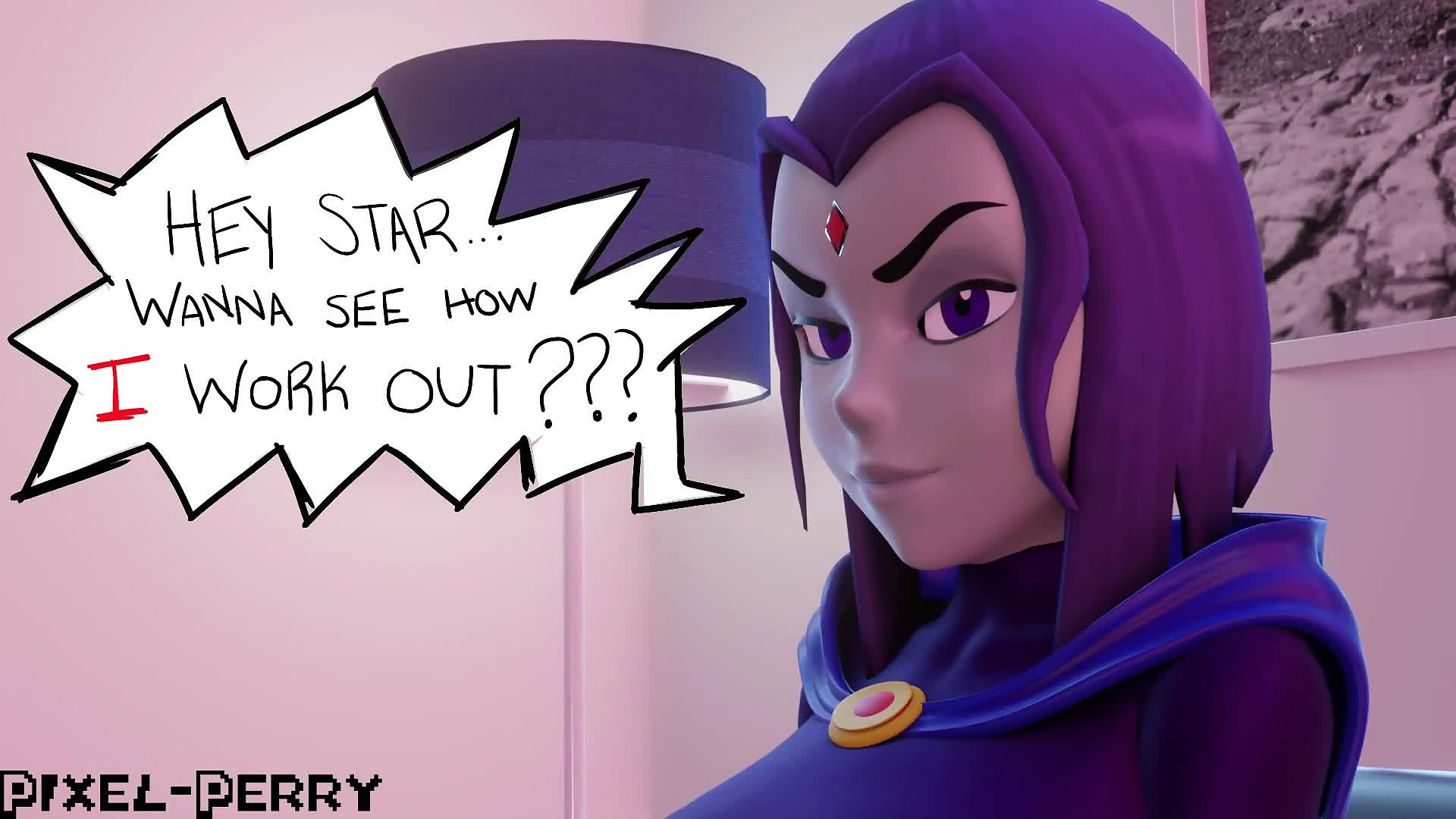1920px x 1080px - Raven conjures a futa cock and then ass fucks starfire - Hentai City