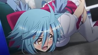Hot anime bird babe loses her cell phone in her ass crack