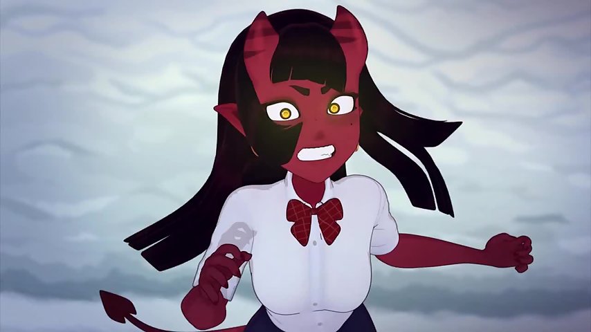 Meru the Succubus 5 - Demon teen succubus battles priestblood teacher in final showdown thumbnail