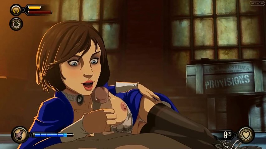Biocock Intimate - Elizabeth from Bioshock rides cock till reality breaking orgasm thumbnail