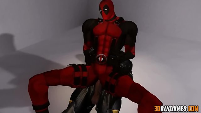 640px x 360px - Deadpool fucks Rogue's pussy and cumshots her - Hentai City