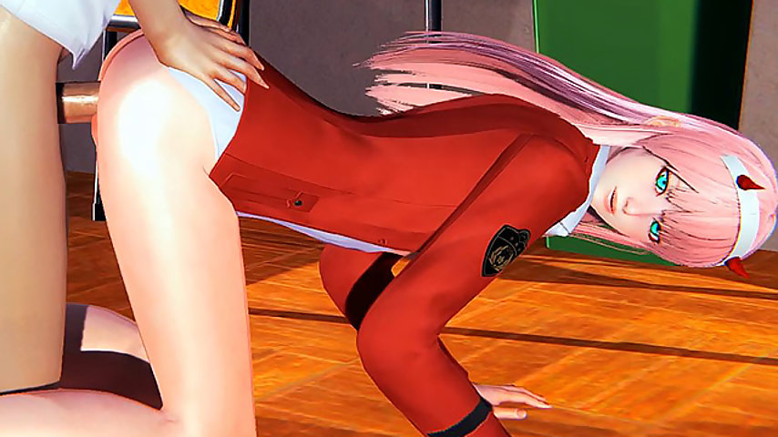 DARLING in the FRANXX Zero Two 3d anal fuck in school thumbnail