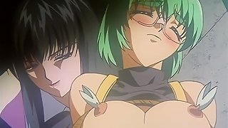Bound slave girl gets her pussy and asshole toyed by sadistic hentai doctor