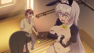 Weak Teacher 3 (ecchi anime) - Busty teacher wears bunny outfit