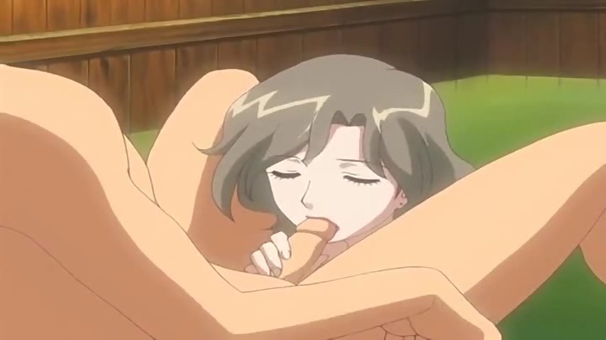 Mother Knows Breast 1 - Dirty hentai mom strokes an 18 year old's cock and fucks him thumbnail
